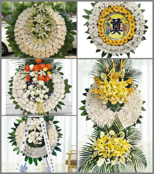 湖南永州祁阳县茅竹镇向家村花圈速递